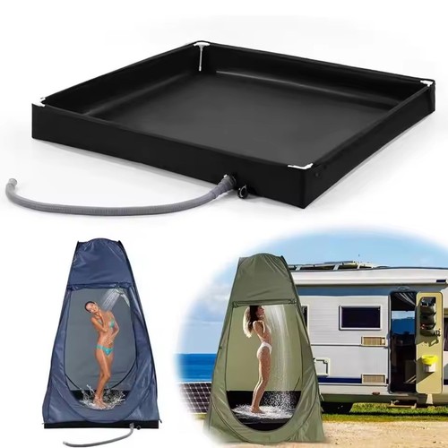Portable camping shower tray - portable,