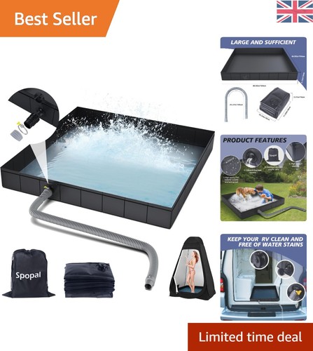 Portable camping shower tray - shower,