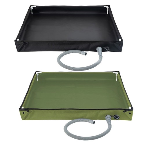 Outdoor shower tray with - shower, drain