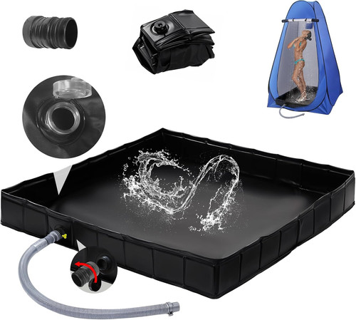 Upgraded portable shower pan - shower,